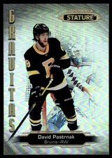 2020-21 Upper Deck Stature Gravitas David Pastrnak #G-2