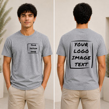Custom Printed T Shirt Personalised Logo Text Workwear Event Stag do Hen Party