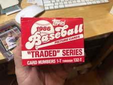 1986 TOPPS TRADED Baseball Factory UNOPENED Set BONDS RC