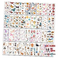 Kids' Birthday Party Favors - 350 Mixed Tattoos Stickers Set - Mixed Styles