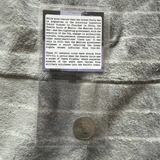 1VINTAGE MEXICO 20 CENTAVOS *MEXICAN DIRTY WAR*1864-82 GUERRA SUCIA W/Assay