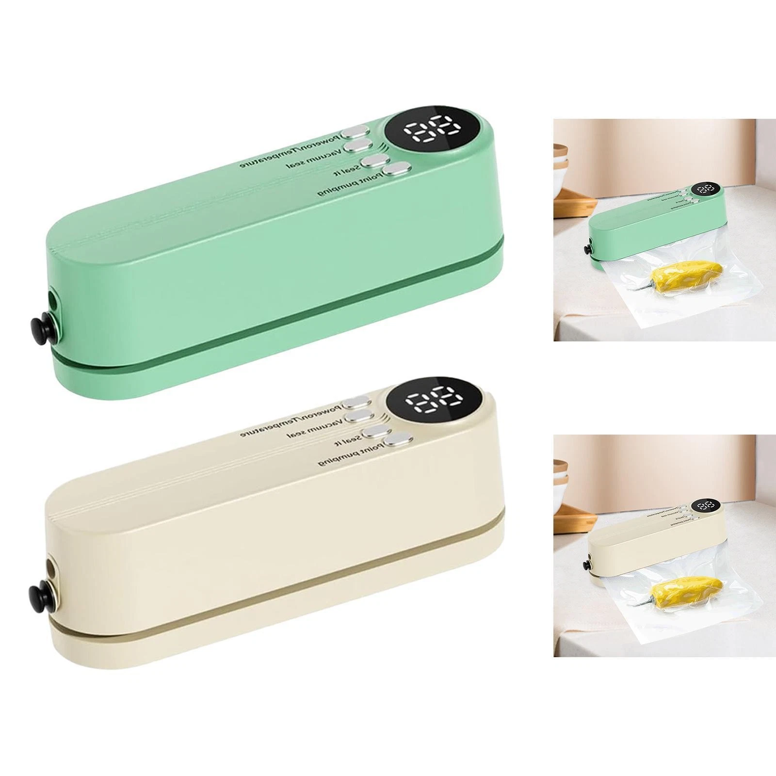 Mini Cordless Vacuum Sealer Multi Functional Compact for Nuts Fruits Seafood
Opens in a new window o