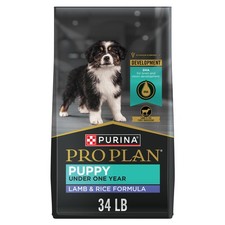 Purina Pro Plan High Protein Puppy Food DHA Lamb Rice Formula - 34 lb. Bag 3.23 per pound