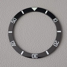 SEIKO SKX007 SKX009 CERAMIC Bezel Insert Black SKX (VINTAGE style) Flat C3