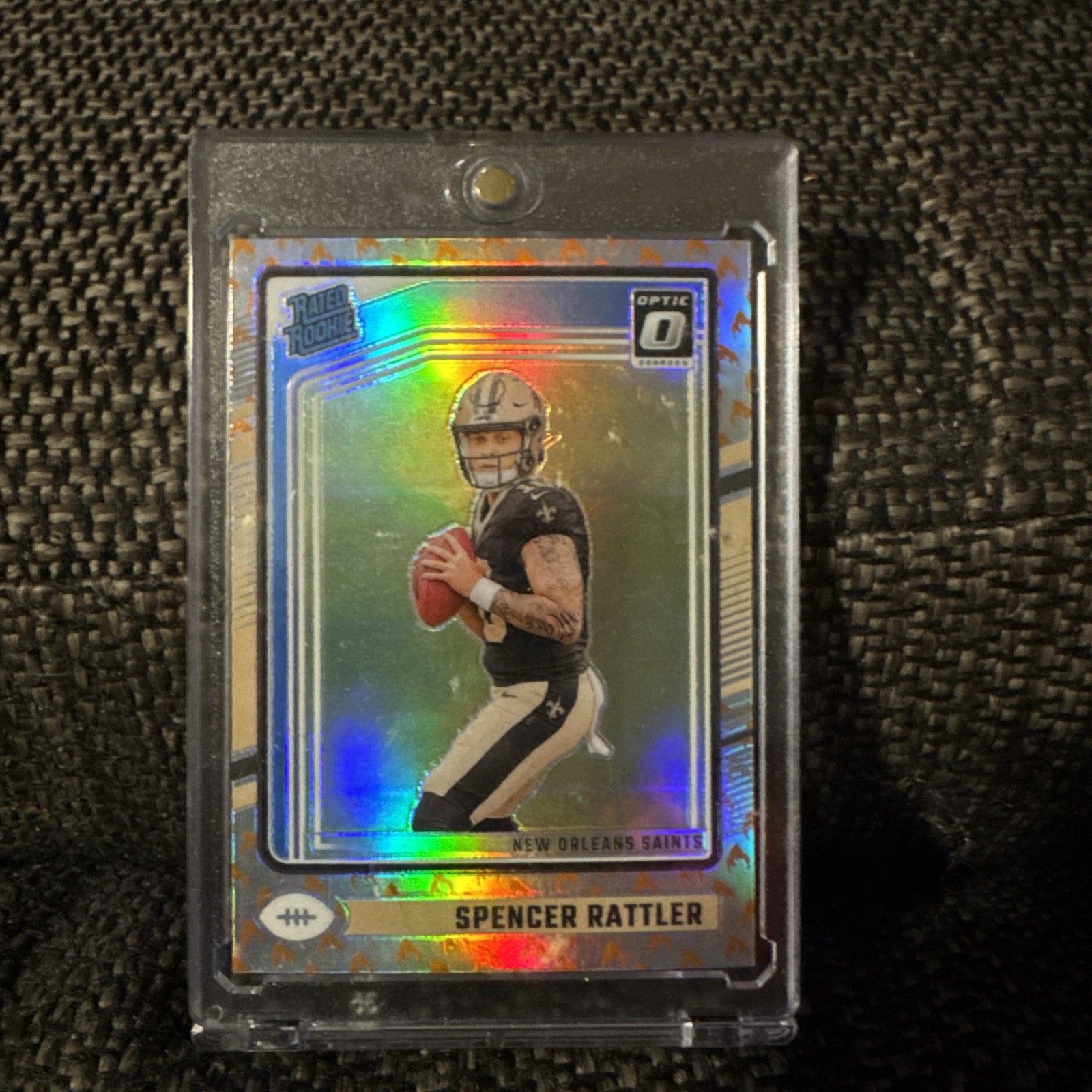 2024 Panini Donruss Optic Spencer Rattler RC Rated Rookie Fire Emoji SSP #289