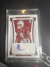 2023 National Treasures Emerald Michael Wilson Rookie AUTO SSP /5! Cardinals 🔥