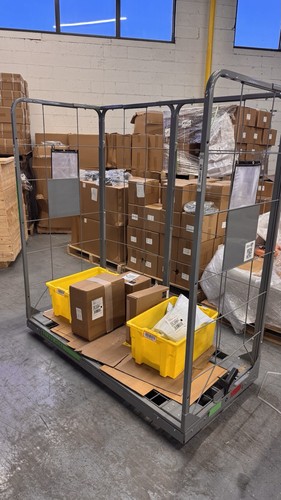 Heavy Duty Warehouse Roll Cage Picking Cart on Wheels Local Pickup Only
