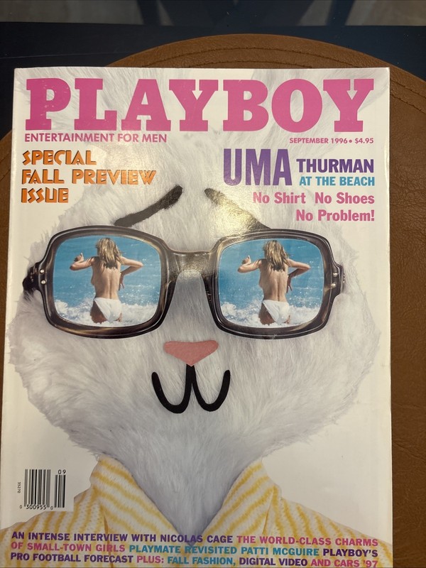 Playboy Magazine September 1996 Cover: Uma Thurman Playmate: Jennifer Allan