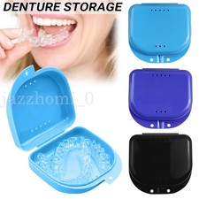 Retainer Case ~ Deep Gumshield Box, Denture Mouthguard Brace Dental Storage Case