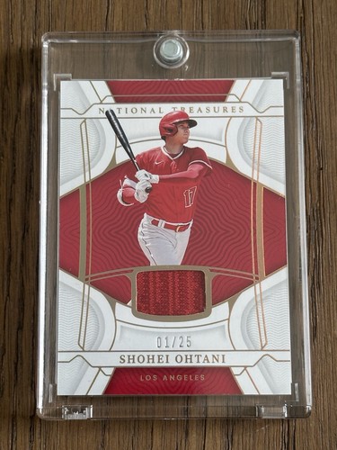 2022 Panini National Treasures Shohei Ohtani Player Used Patch 1/25!