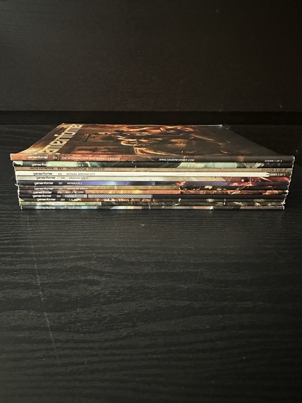 Game Informer Magazine Lot Of 12 Issues 2010 Complete Set Volume 201-212 Jan-Dec