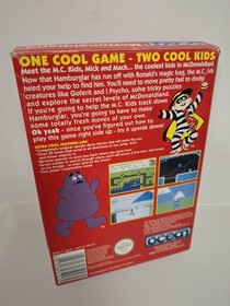 McDonaldLand Nintendo Nes gioco in scatola completo di custodia poli e manuale testato 