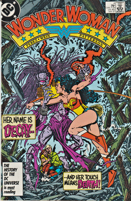 WONDER WOMAN VOL. 2 #4   DEATH OF DECAY  DC  1987  NICE!!!