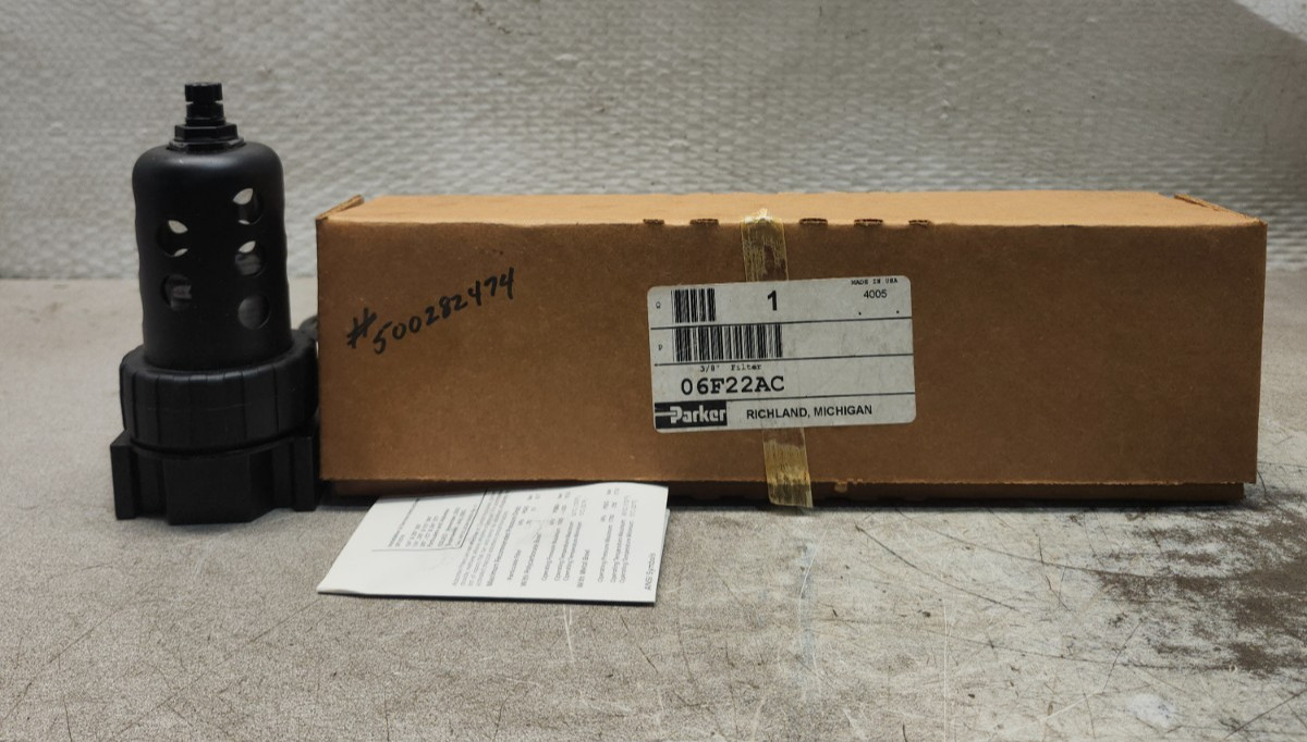 NEW IN BOX PARKER PNEUMATIC 3/8" FILTER 06F22AC