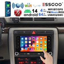 Für Audi A4 8E 8H B6 B7 2000-2009 Android14 Autoradio GPS Navi 4+64G USB Carplay