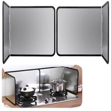 Wuciray Stove Splatter Guard for Cooking Cooker Splash Height 40cm, Silver 