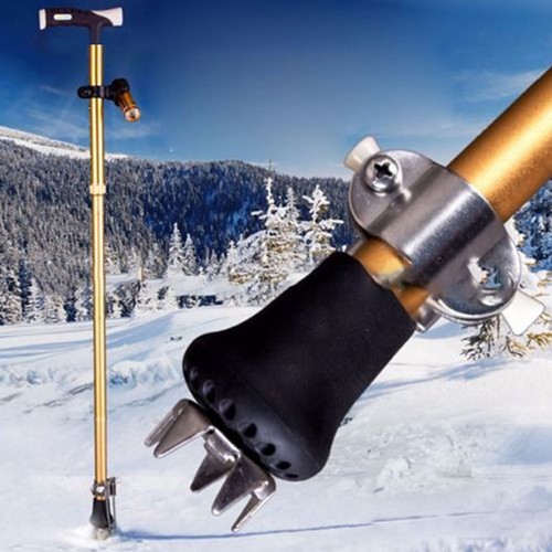 Cane Ice Grip Befestigung Gehen Mobilität Krücken rutschfest Eisgriff - Bild 4 von 24