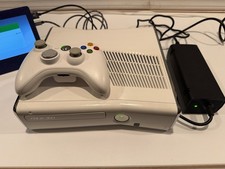 Xbox 360 S Slim Special Ed. Glossy WHITE 320GB Console w/White Controller RARE