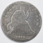 1839-O No Drapery Seated Liberty Silver Dime