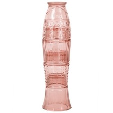 Stacking Tumblers Brown Glass Set Drinking Glasses Fish Shape Embossed Cups