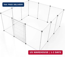 BRIAN DANY Dog Playpen Portable for Small Animals, Dog Play Pen Indoor, Transp