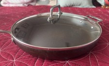 All Clad Frying Pan Skillet 12" AllClad With Lid USA Made Heavy Duty