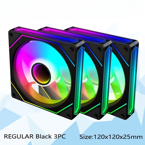12CM Computer Chassis Fan,Infinite Prism ARGB Fan/3 Mirror Surfaces/4 Pin PWM - 第 25/28 張圖片