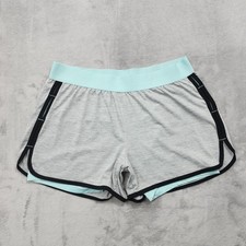 Danskin Now Shorts Womens M Gray Dri-More 2-in-1 Lined Running Athletic Workout