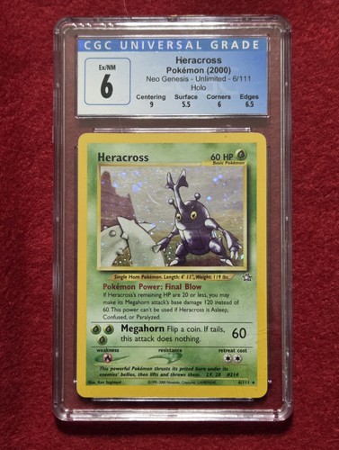 Heracross (Unlimited) graded CGC 6 for sale on eBay