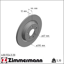 2x Zimmermann 400.5543.20 Bremsscheibe für MERCEDES BENZ A KLASSE B CLA W177 2x Zimmermann 400.5543.20 Bremsscheibe für MERCEDES BENZ A KLASSE B CLA W177