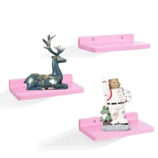 Small Floating Shelf,5 x 8.5 Inch,Set of 3 Small Wall Shelf for Bedroom Livin...