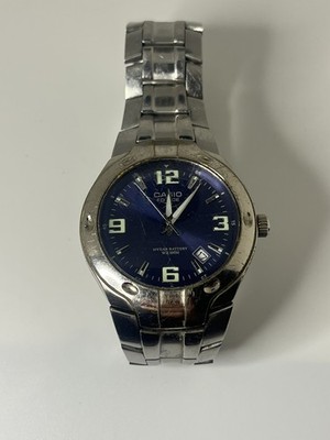 Casio Edifice EF-106 2719 Blue Dial Stainless Steel 100M Quartz Watch (001)