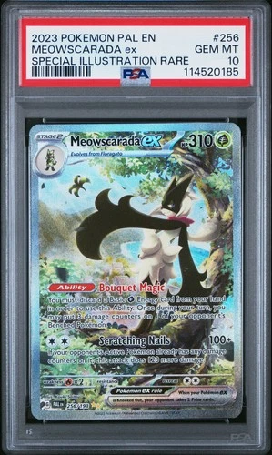 2023 POKEMON PAL EN-PALDEA EVOLVED #256 MEOWSCARADA EX PSA 10
