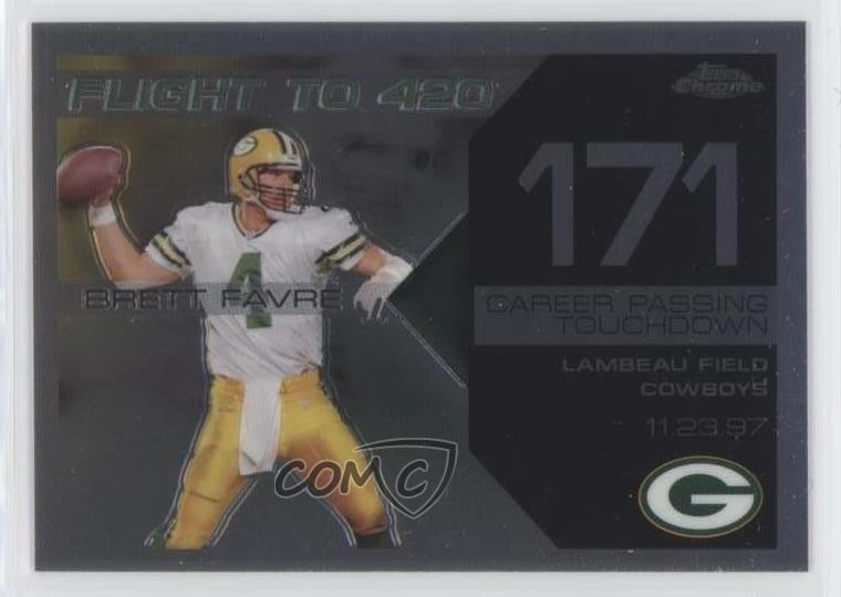 2007 Topps Chrome Collection Flight to 420 Brett Favre #BFC-BF171 HOF 2u3