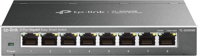 TP-Link TL-SG608E 8-Ports Gigabit Easy Smart Managed Netzwerk Switch