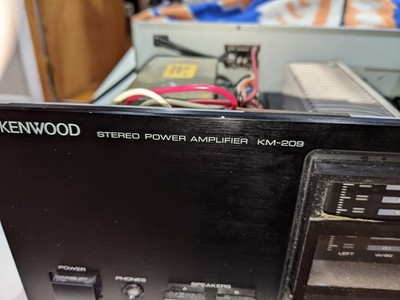 KENWOOD KM-209 ステレオ パワーアンプ ケンウッド RARE VINTAGE Kenwood KM-209 Stereo Amplifier 300W TESTED WORKS | eBay