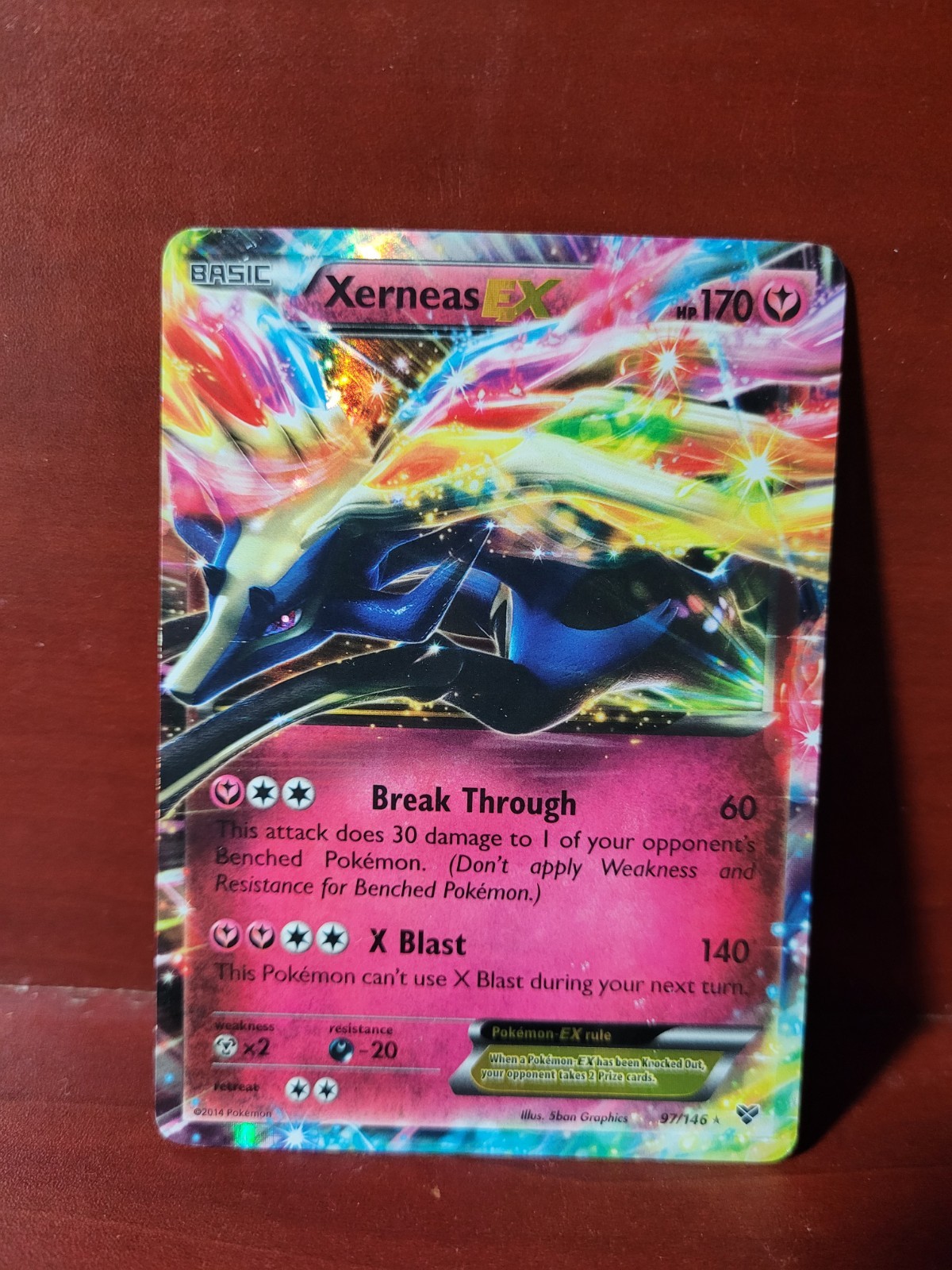 Xerneas - EX XY 97/146 Holo Rare EX Pokémon TCG NM/M