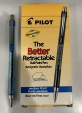 30006 Pilot The Better Retractable Ballpoint Pen, Medium, Blue Ink, Open Box 10