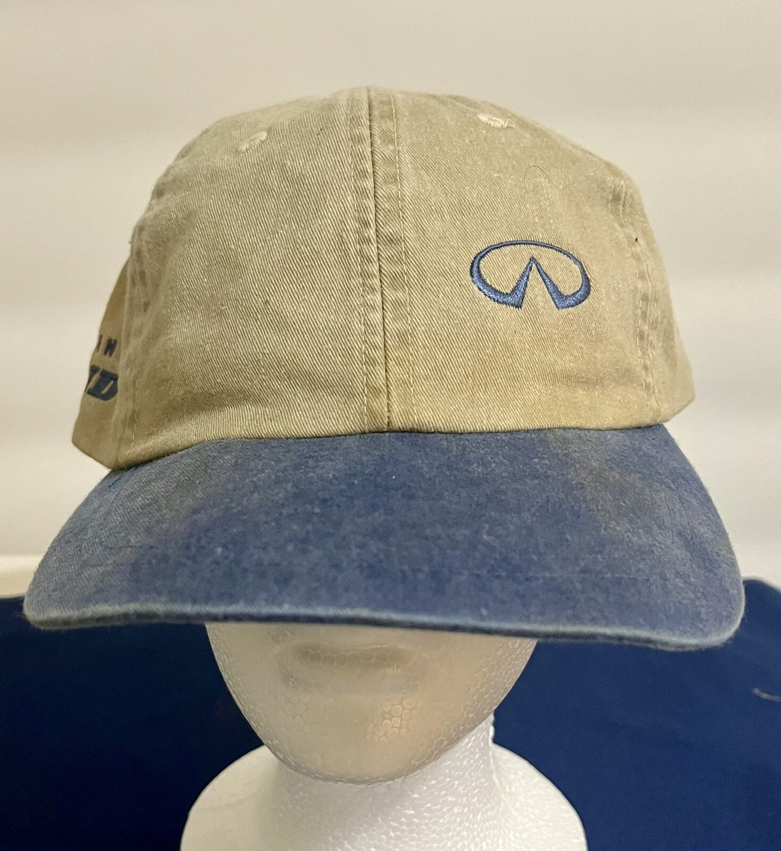 Vintage Infinity INDY baseball cap Hat Buckle Back Brass Buckle