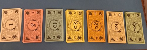 Gioco Wineopoly ricambio denaro contanti dollari carta tardi per il cielo pezzi - Foto 2 di 5