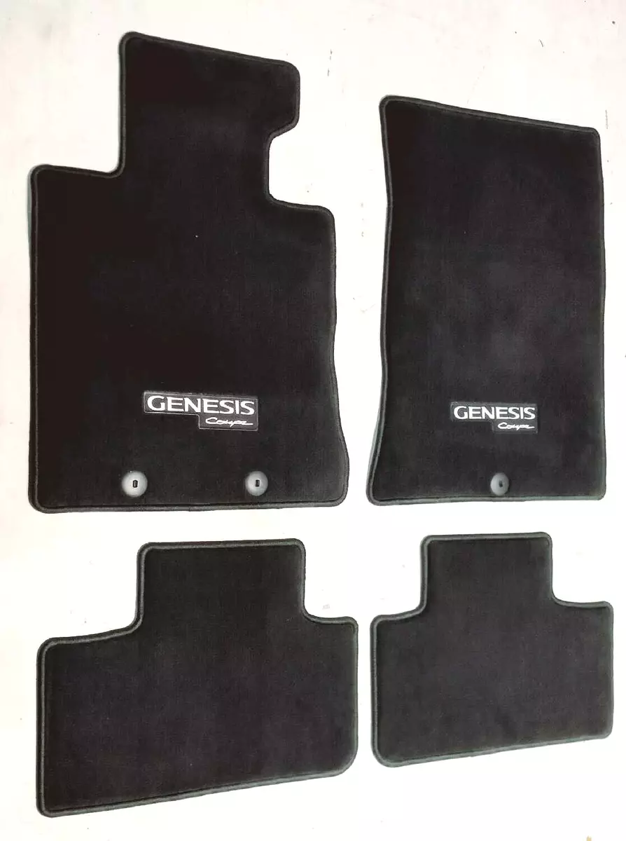 New OEM Hyundai Genesis Coupe Black Carpet Floor Mats 2012 2016