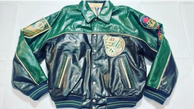 ジャケット・アウター 90's AVIREX leather patch jacket archive AVIREX Indian Head Varsity Genuine Leather Jacket Size M VIntage