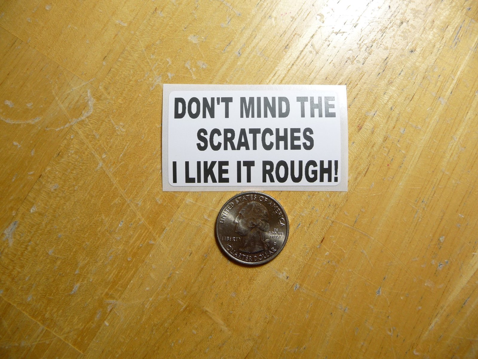 Rugged Don't Mind the Scratches Sticker Decal Bulk Pack 1-50