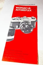 KONICA AUTOREFLEX T 8 PAGE INFORMATION BROCHURE LEAFLET GENUINE ORIGINAL