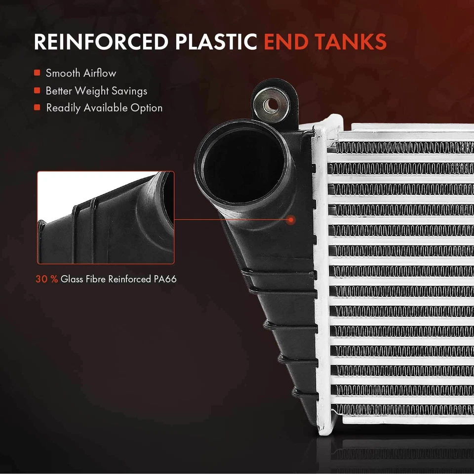 Intercooler refrigerado por aire para Volkswagen Golf 2000-2003 Jetta 99-03 turboalimentado Foto 3 de 4