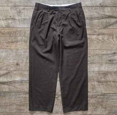 【極美品】Brioni コーデュロイ パンツ スラックス イタリア製 50R トリコットコーデュロイ千鳥格子プリントスラックスパンツ
