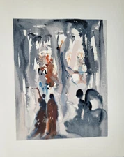 Salvador Dali Divine Comedy "Paradise 13"  Deluxe ed. OriginalWoodcut  1960