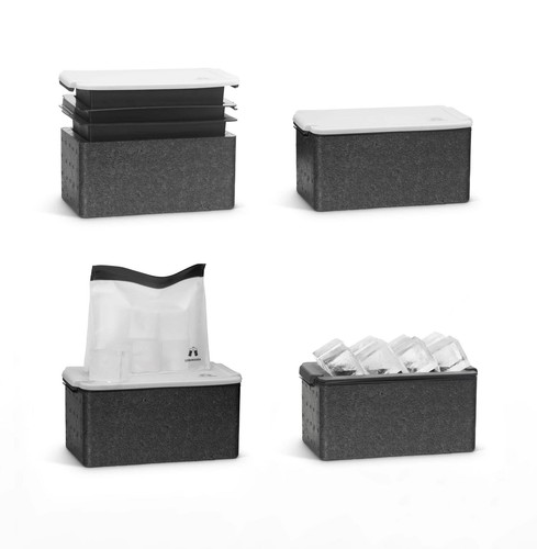 Crystal Clear Ice Cube Maker Tray - Eight 2" Squares Ice Cube Mold (Copy) - Picture 3 of 5