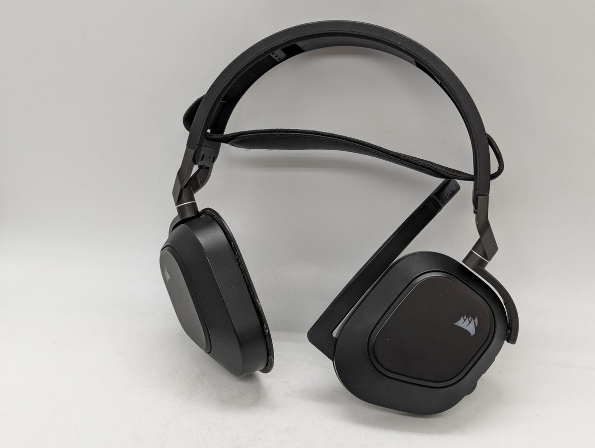 FAULTY Corsair HS80 RGB Wireless gaming headset carbon black for