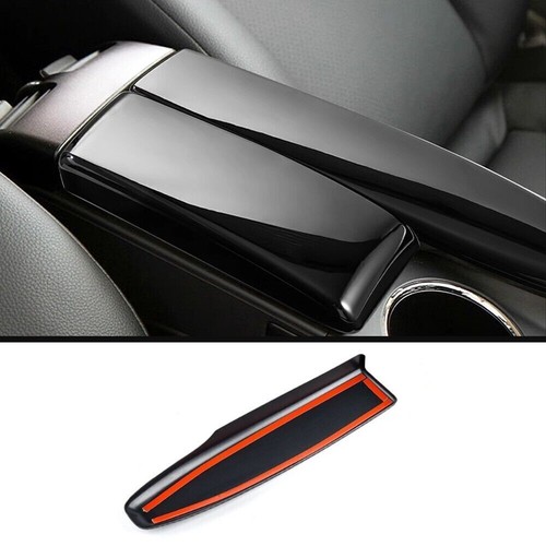 2Pcs Black Car Console Armrest Box Cover For Mercedes Benz C GLK W204 W212 X204 - Foto 6 di 8